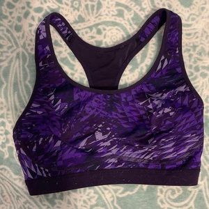 Purple designed Nike sports bra!